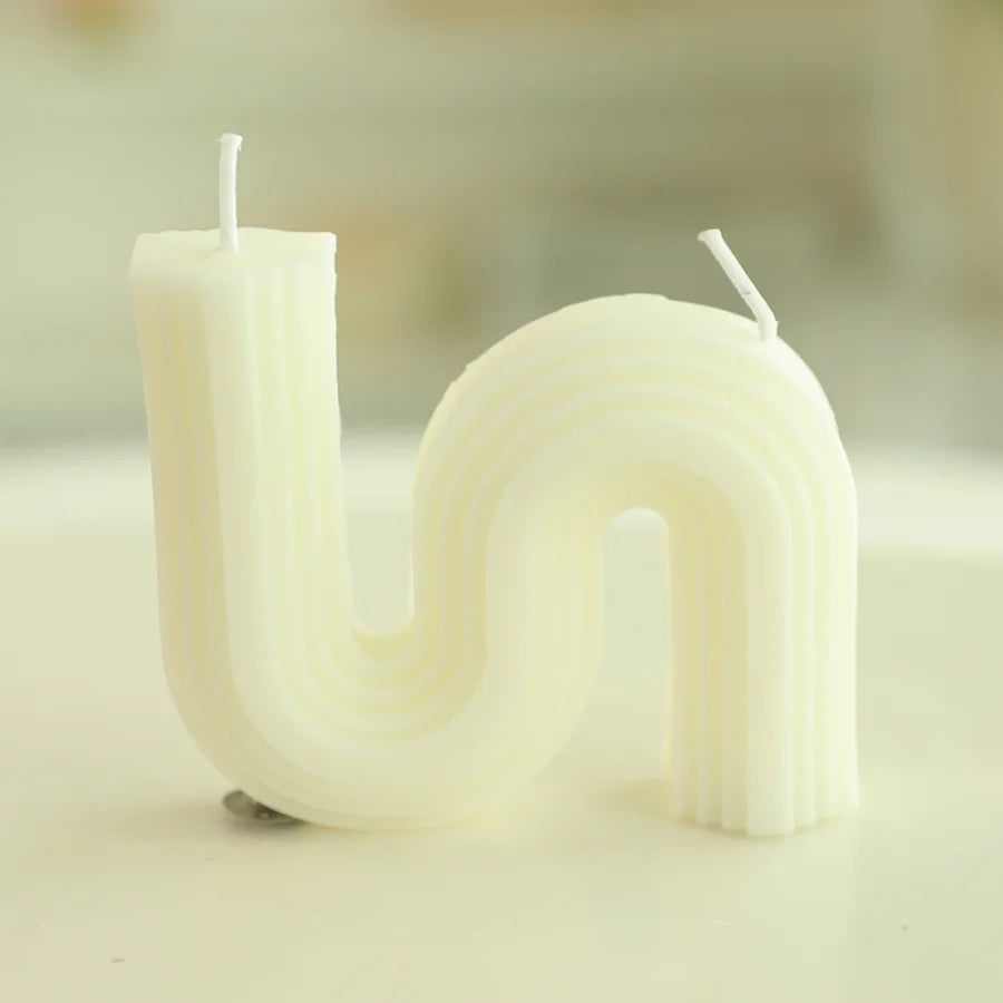 Handmade Alphabet Soy Wax Aromatherapy Candle