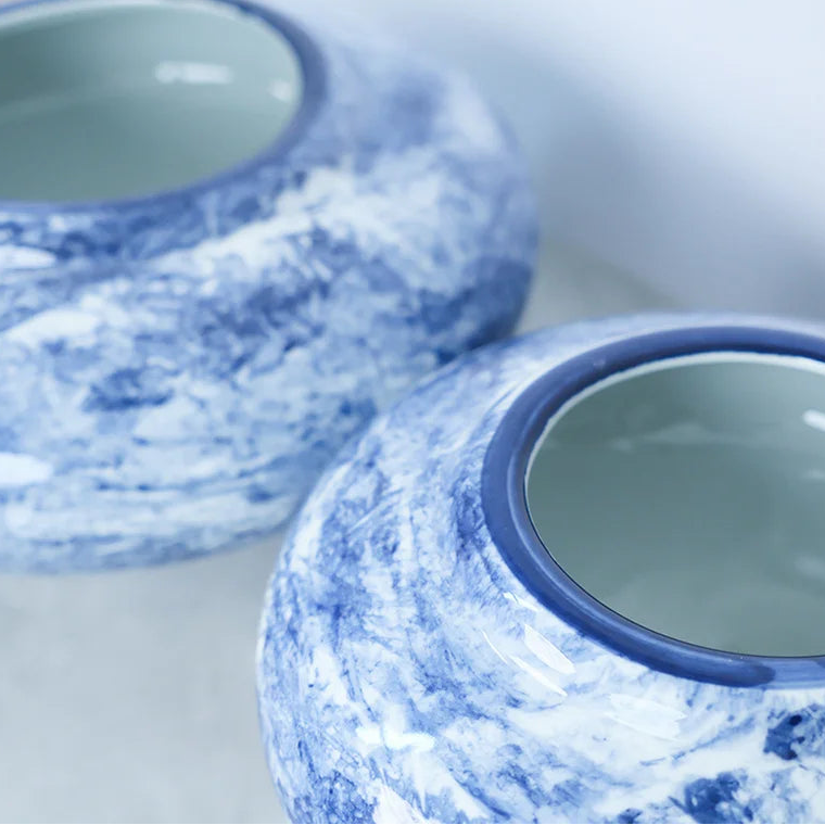 Celeste – Blue & White Porcelain Vase