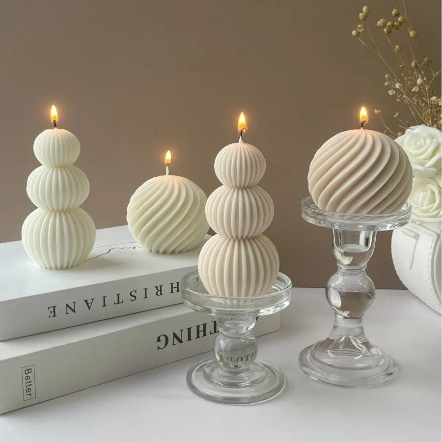 Sculptural Soy Wax Art Candle