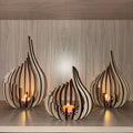 Artistic Wooden Candle Holder