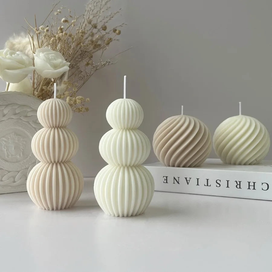 Sculptural Soy Wax Art Candle