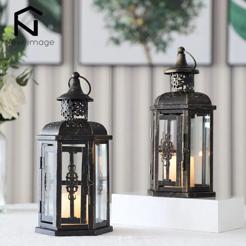 Nordic Metal Lantern Candle Holder