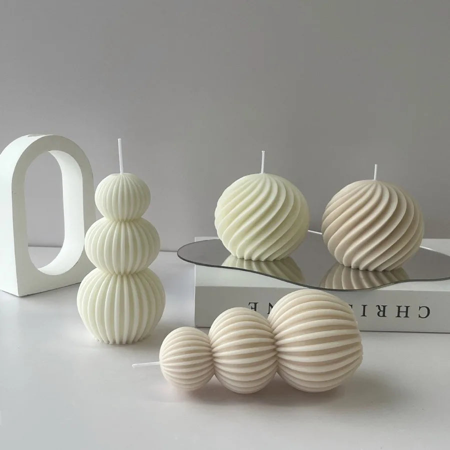 Sculptural Soy Wax Art Candle