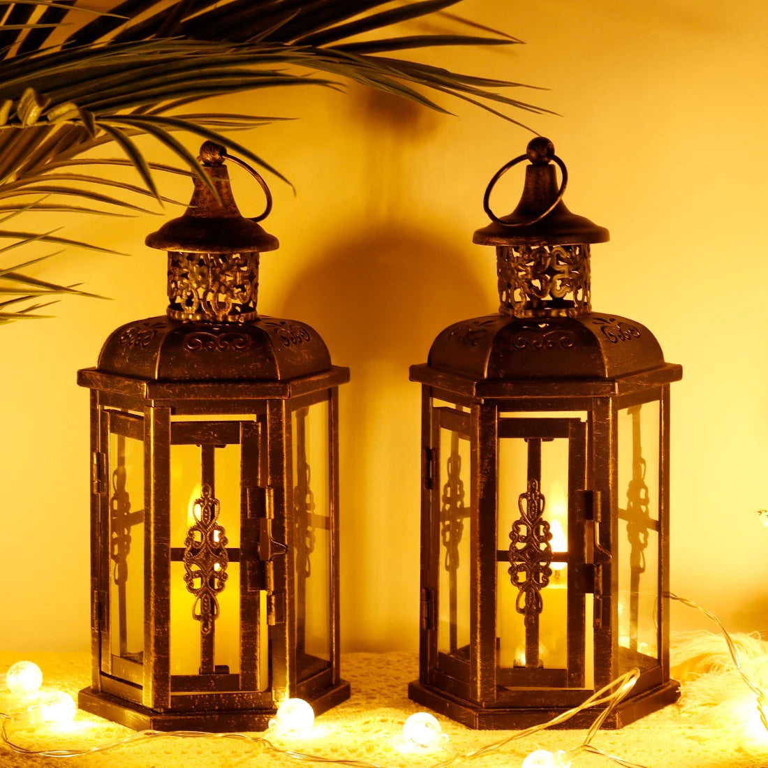Nordic Metal Lantern Candle Holder