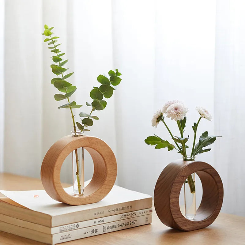 Hana – Wooden Glass Terrarium
