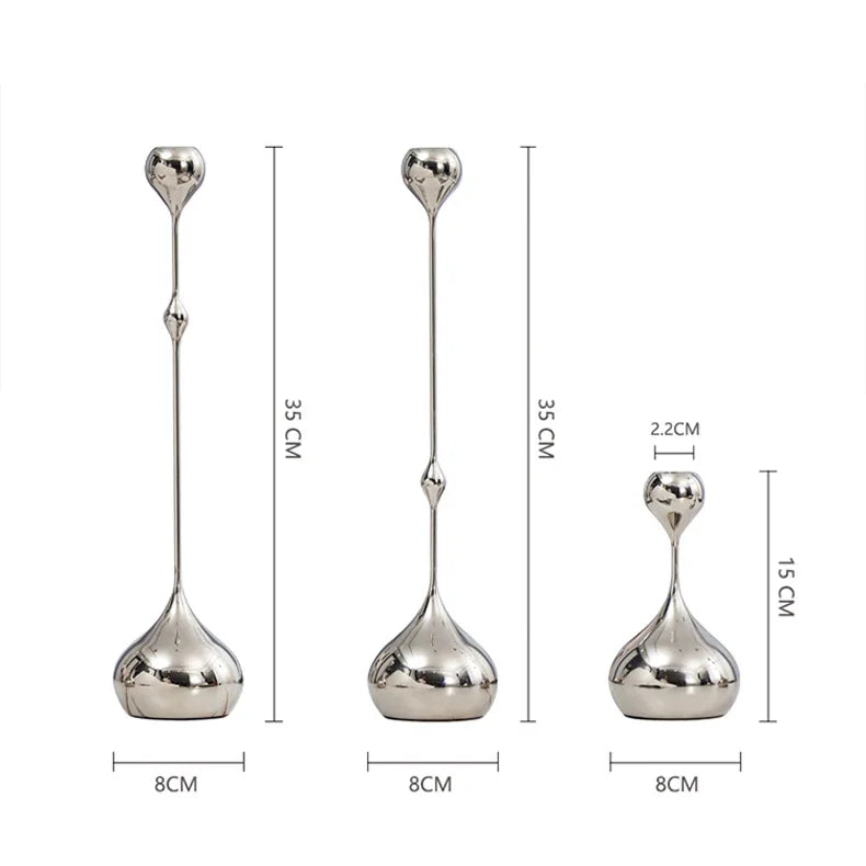 Modern Stainless Steel Candle Holder