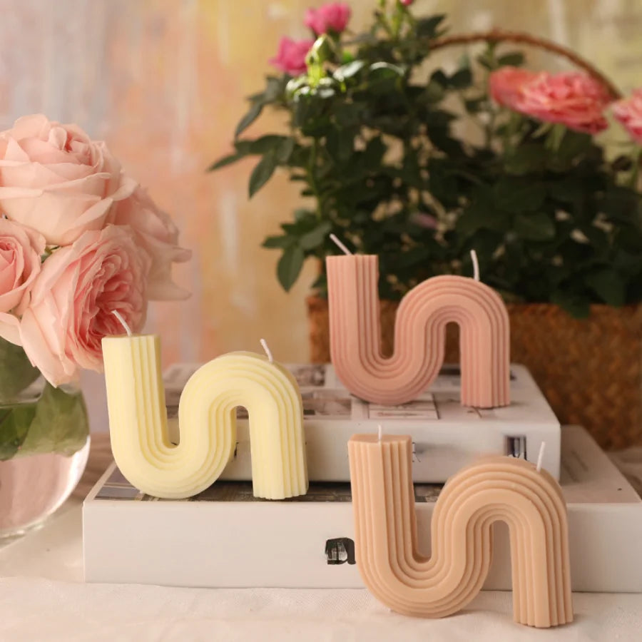Handmade Alphabet Soy Wax Aromatherapy Candle