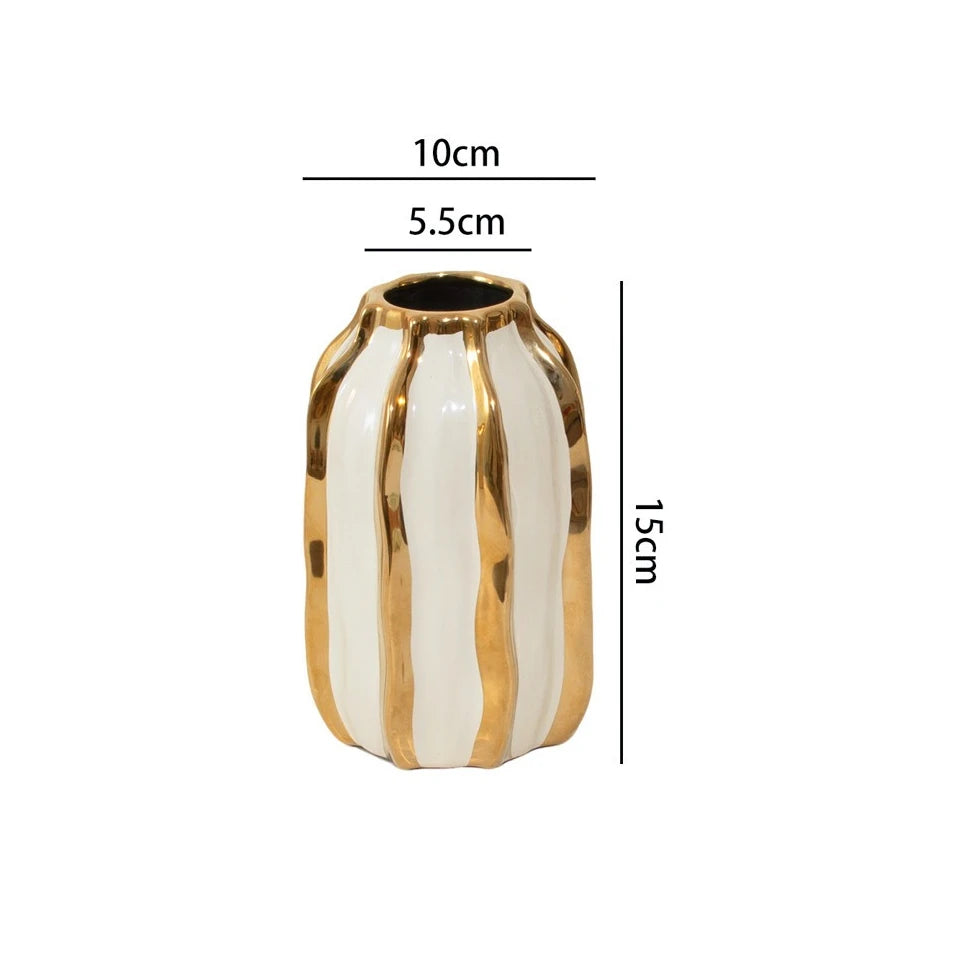 Lustra – Electroplated Porcelain Vase