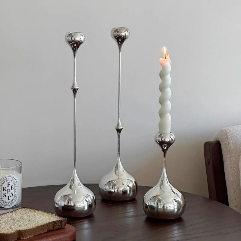 Modern Stainless Steel Candle Holder
