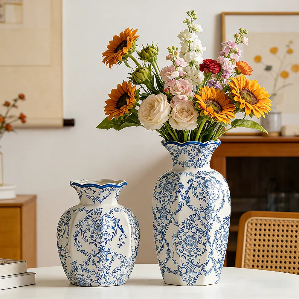 Azure – Hand-Painted Porcelain Vase