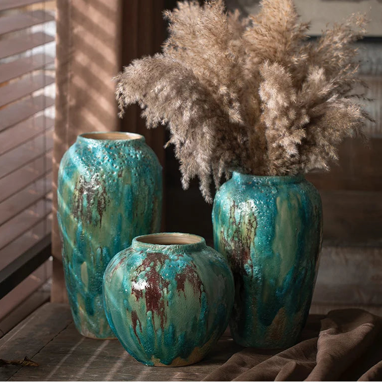 Verdis – Blue-Green Ceramic Vase