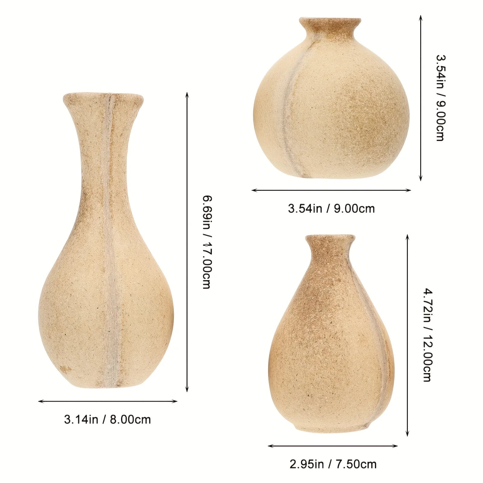 Decorative Vase with Natural Texture