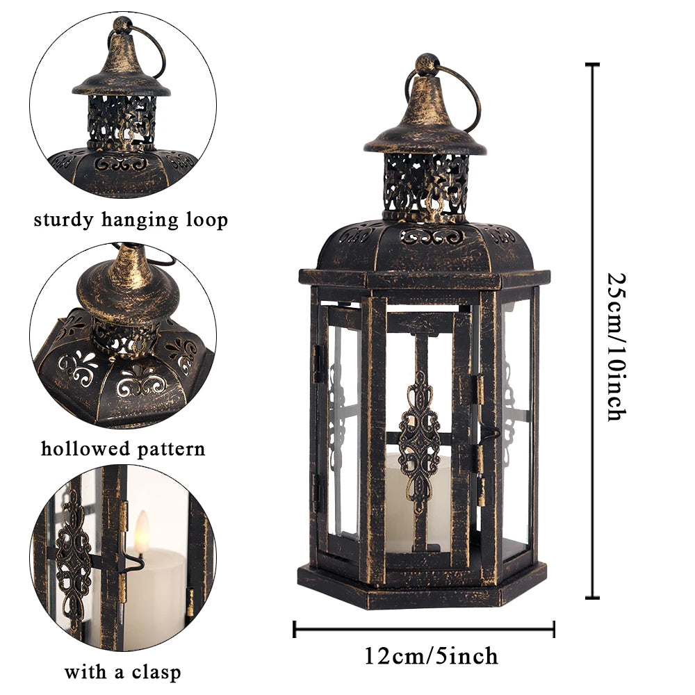 Nordic Metal Lantern Candle Holder