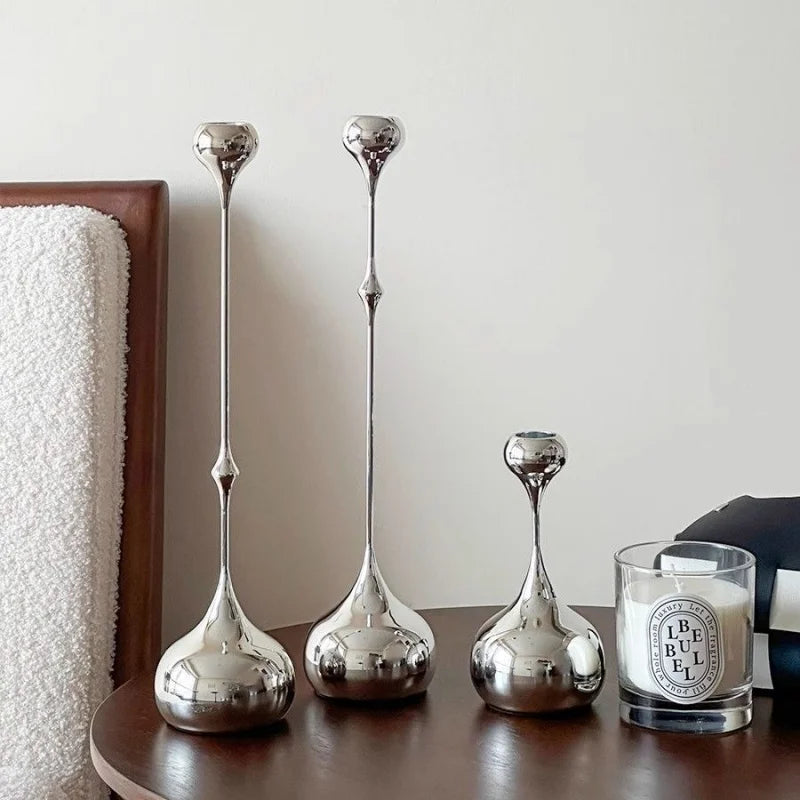 Modern Stainless Steel Candle Holder
