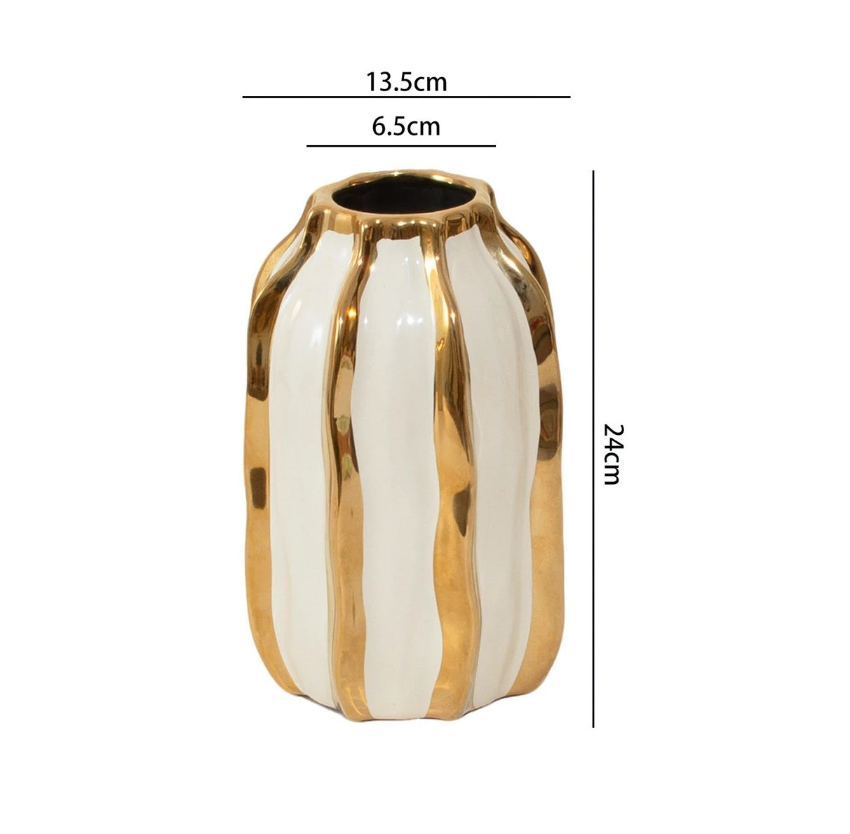 Lustra – Electroplated Porcelain Vase
