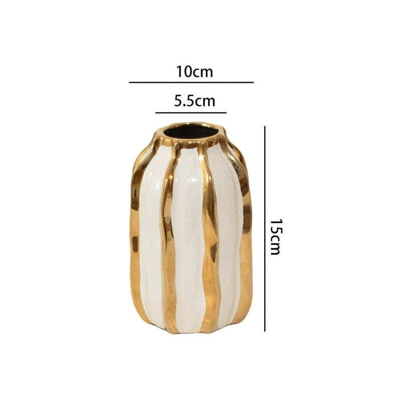 Lustra – Electroplated Porcelain Vase
