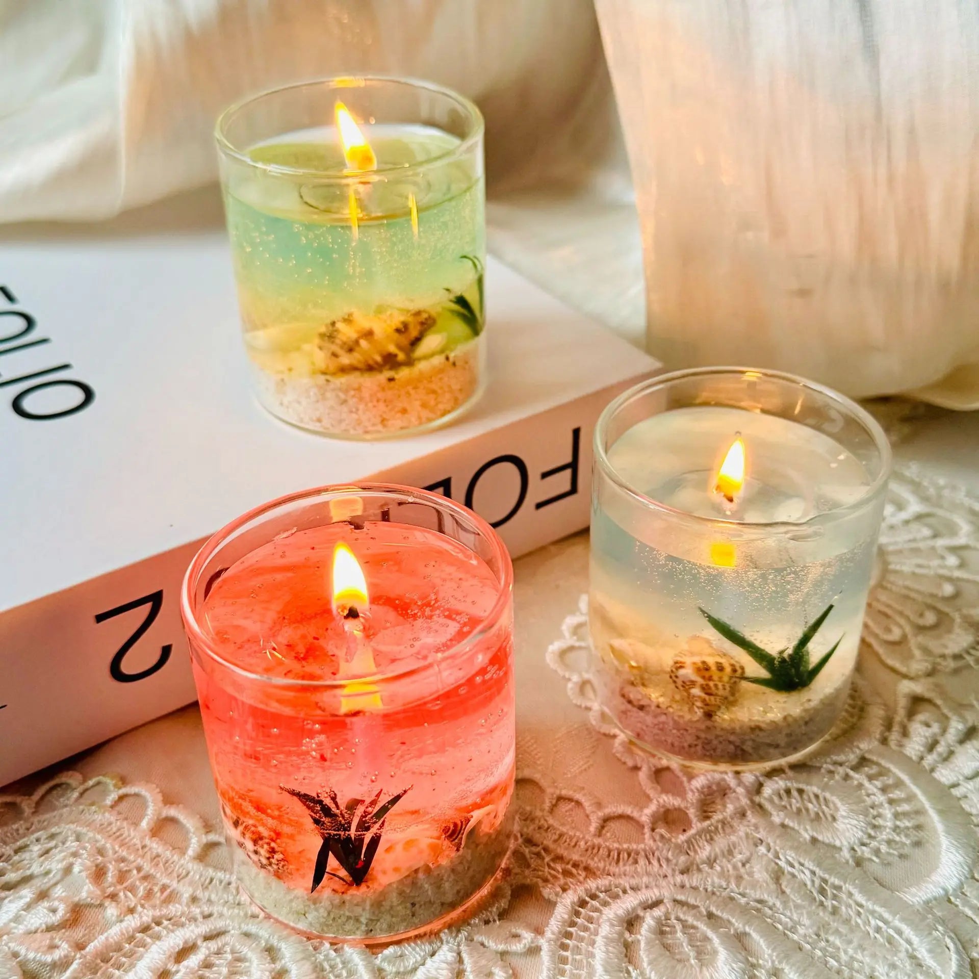 Handmade Gel Wax Art Candle