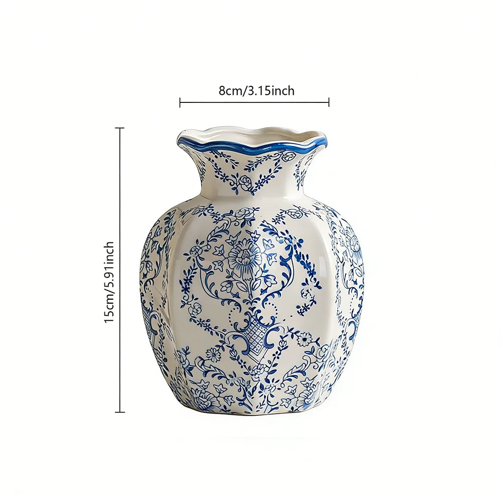 Azure – Hand-Painted Porcelain Vase