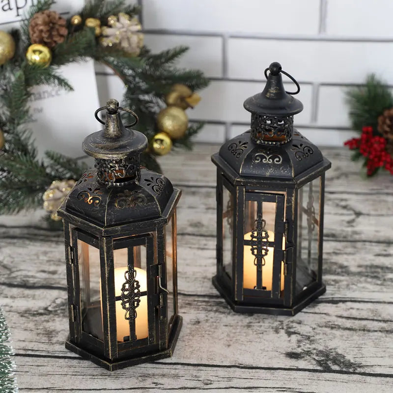 Nordic Metal Lantern Candle Holder