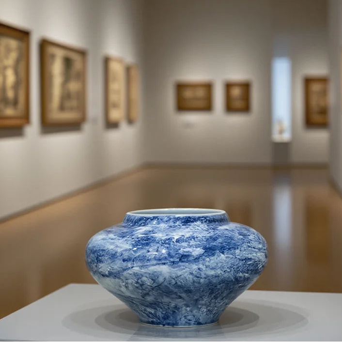 Celeste – Blue & White Porcelain Vase