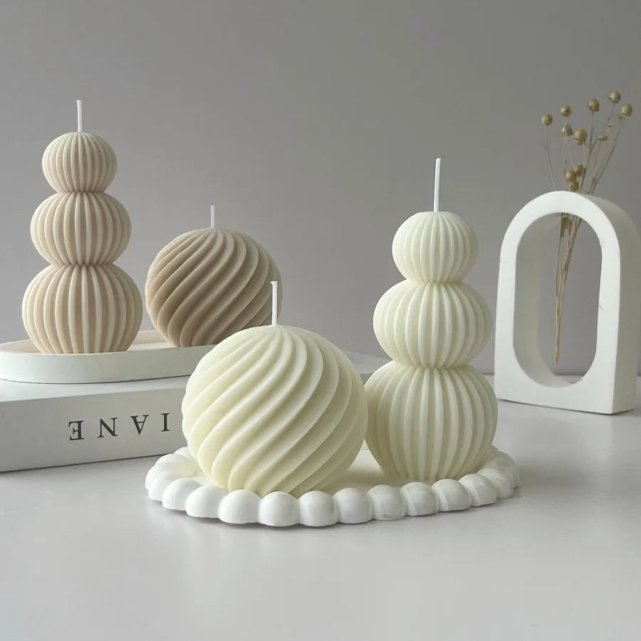 Sculptural Soy Wax Art Candle