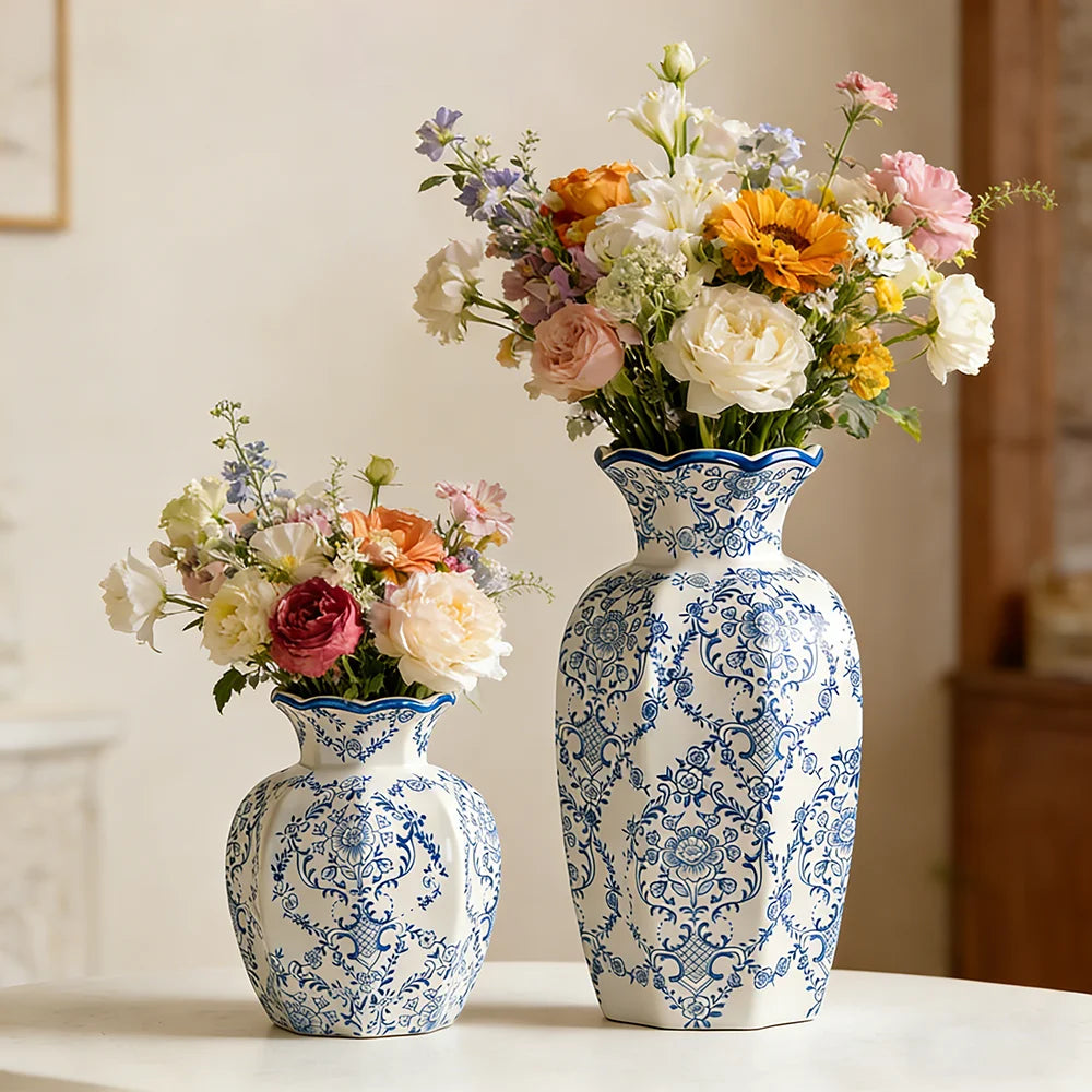 Azure – Hand-Painted Porcelain Vase