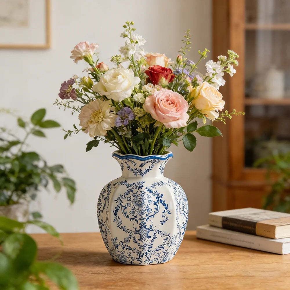 Azure – Hand-Painted Porcelain Vase