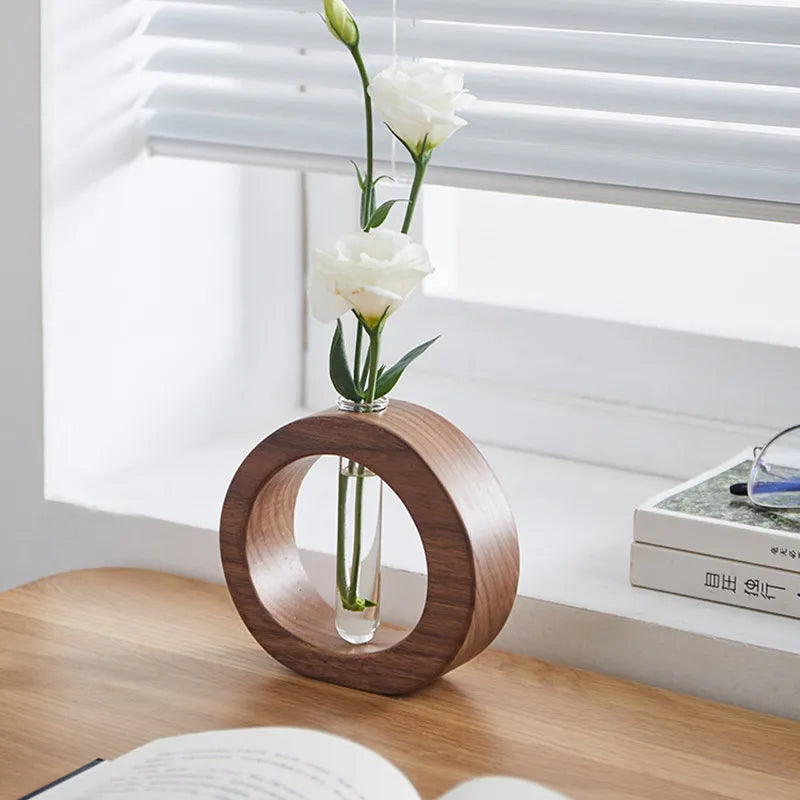 Hana – Wooden Glass Terrarium