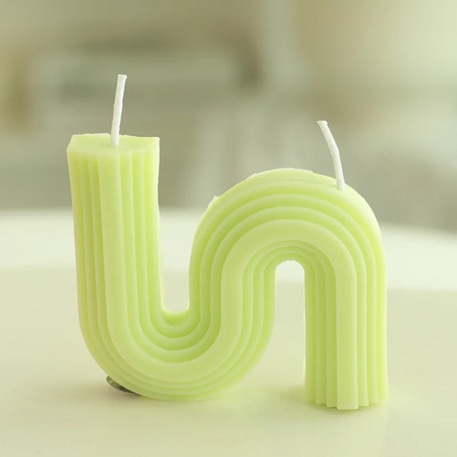 Handmade Alphabet Soy Wax Aromatherapy Candle