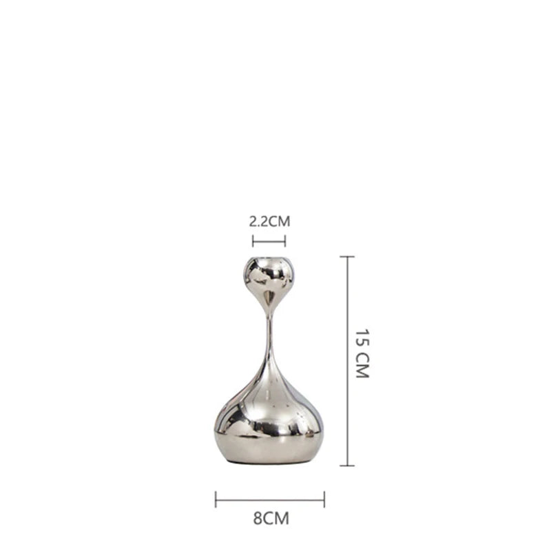 Modern Stainless Steel Candle Holder