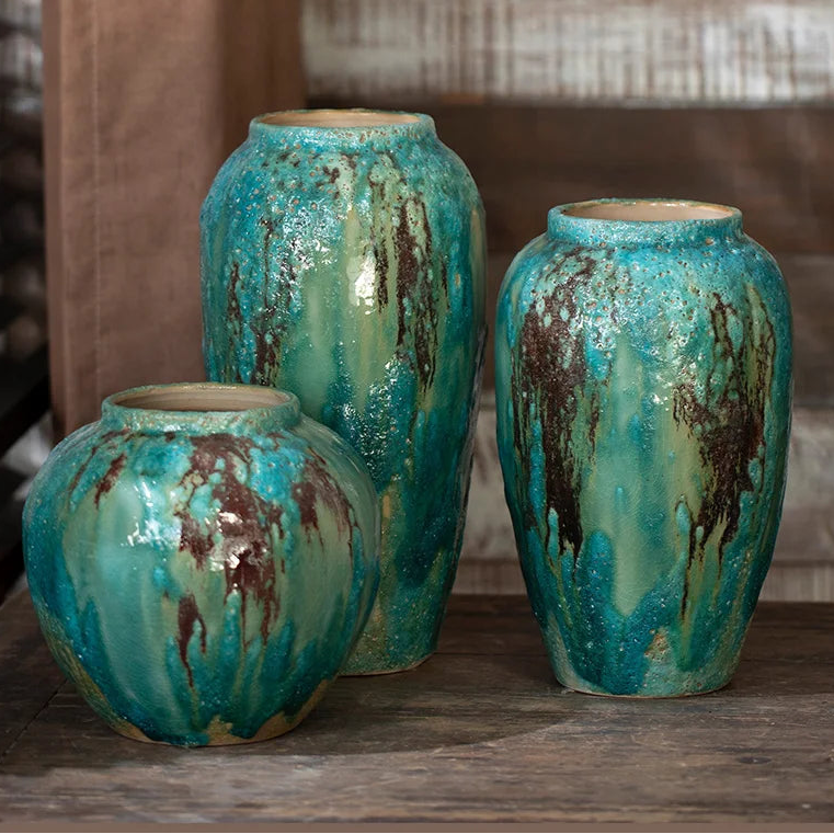 Verdis – Blue-Green Ceramic Vase