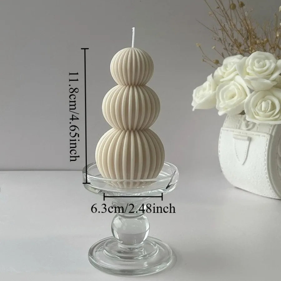Sculptural Soy Wax Art Candle