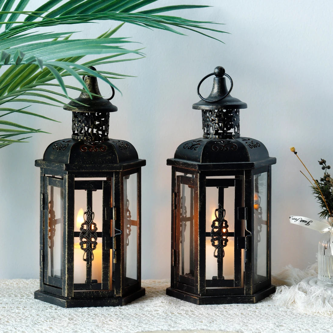 Nordic Metal Lantern Candle Holder