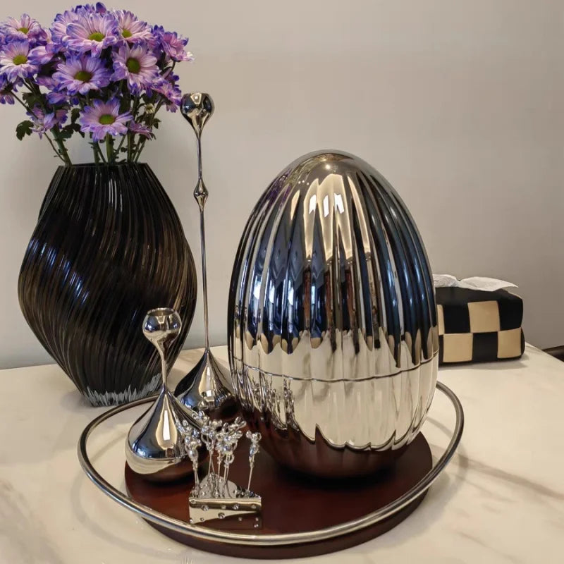 Modern Stainless Steel Candle Holder