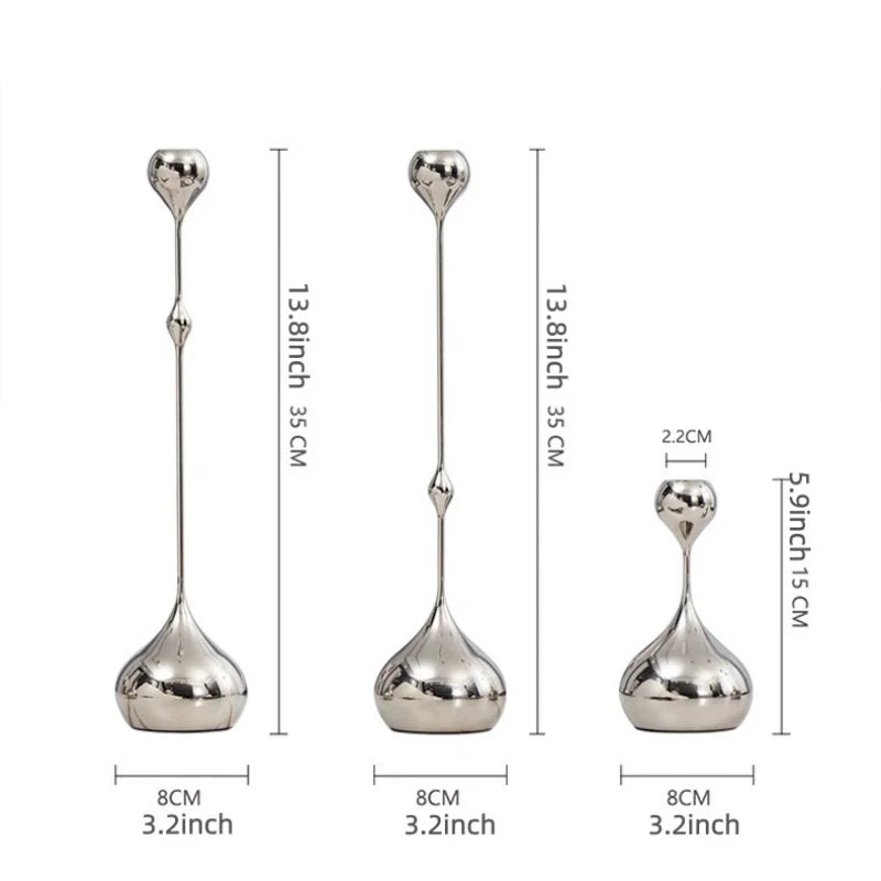 Modern Stainless Steel Candle Holder