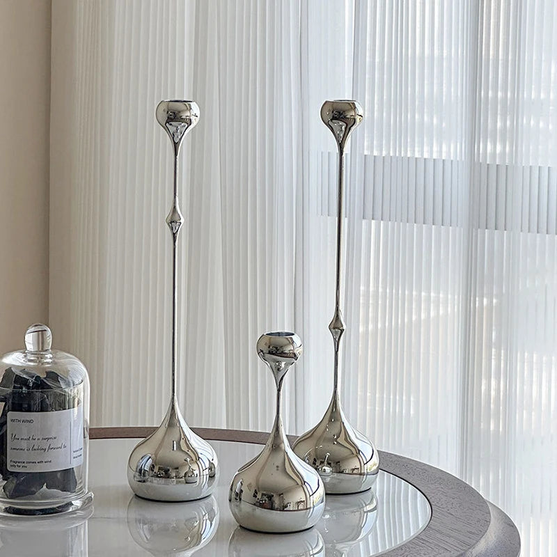 Modern Stainless Steel Candle Holder