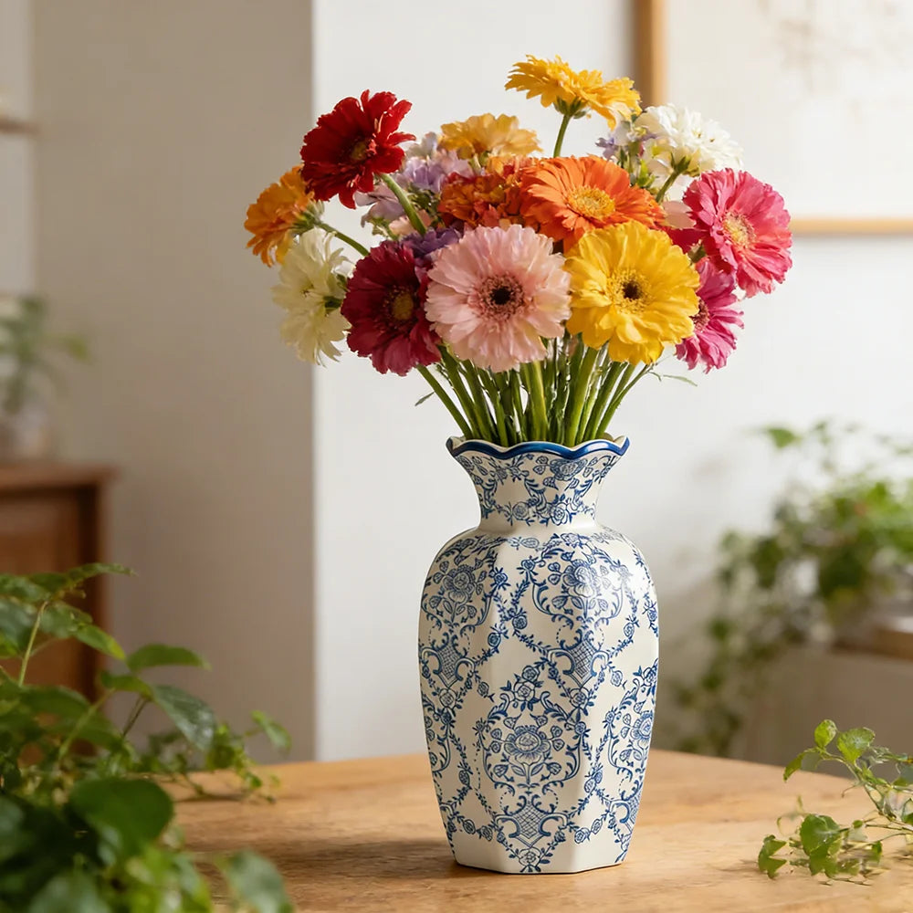 Azure – Hand-Painted Porcelain Vase