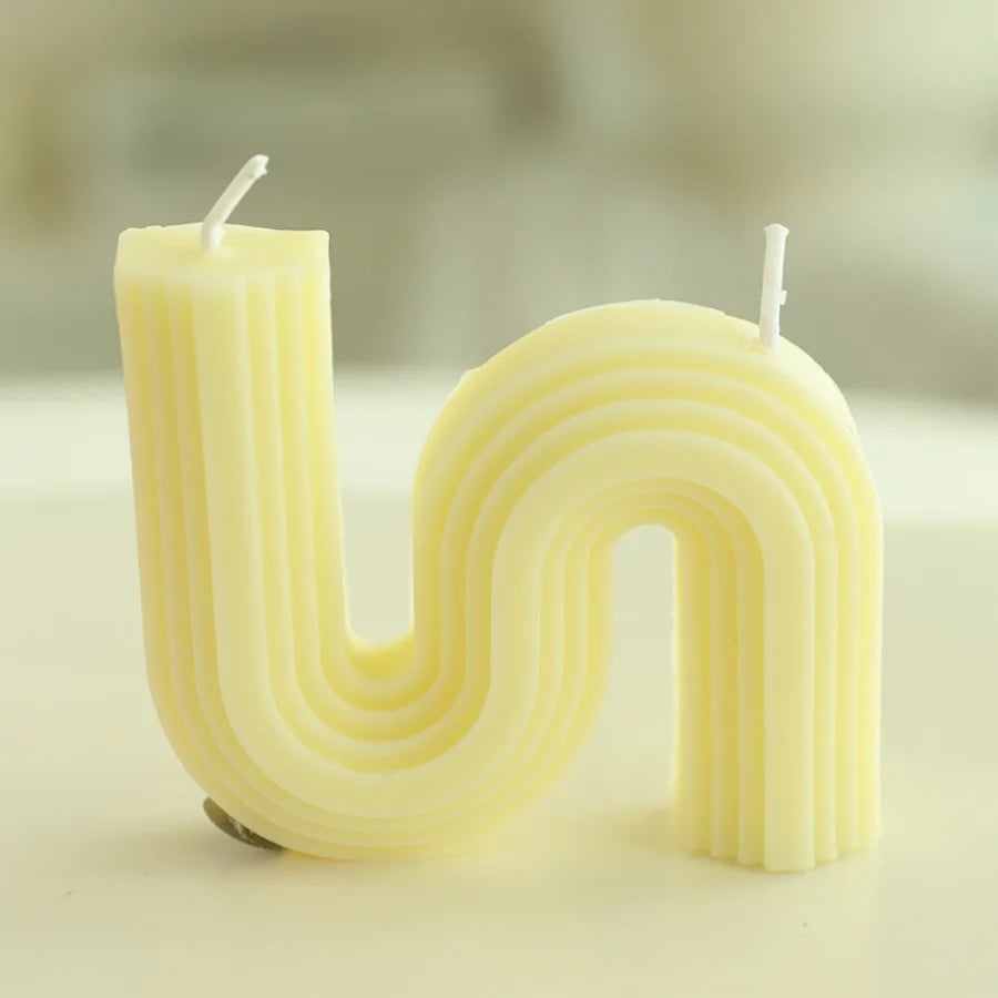 Handmade Alphabet Soy Wax Aromatherapy Candle